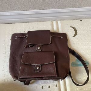 GAP leather brown medium backpack‎